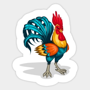 Male's Rooster Sticker